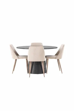Venture Home Spisegruppe Lanzo med 4 stole Night