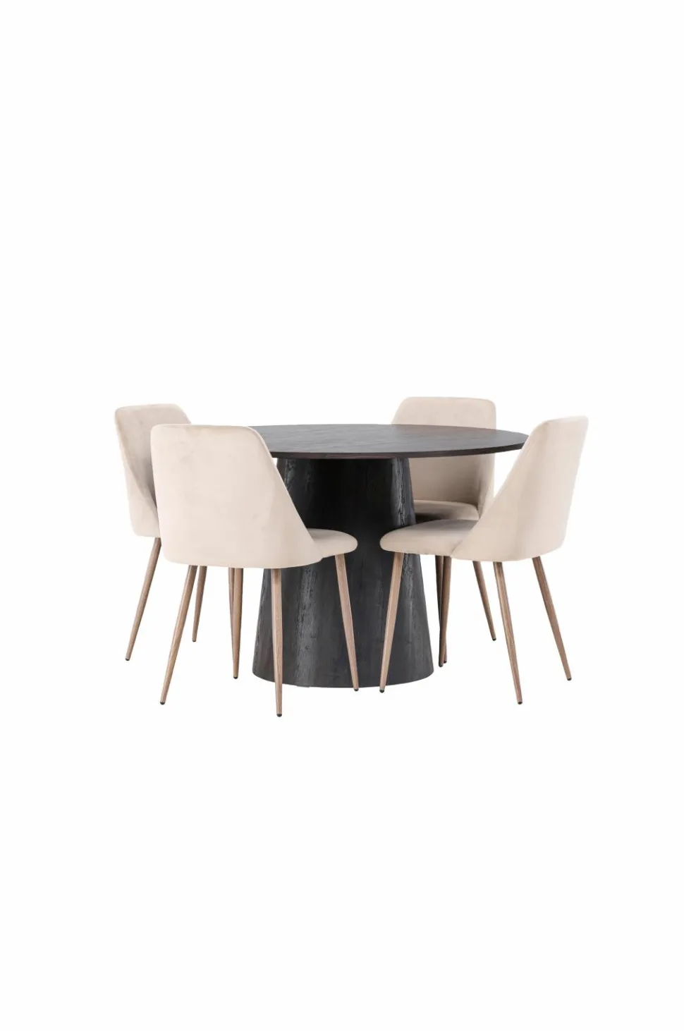 Venture Home Spisegruppe Lanzo med 4 stole Night