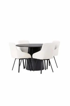 Venture Home Spisegruppe Lanzo med 4 stole Rosie