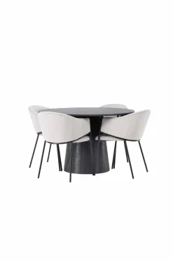 Venture Home Spisegruppe Lanzo med 4 stole Evelina