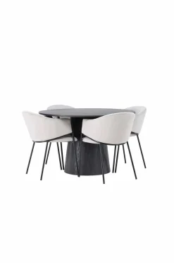 Venture Home Spisegruppe Lanzo med 4 stole Evelina