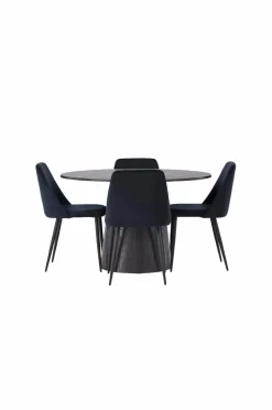 Venture Home Spisegruppe Lanzo med 4 stole Night