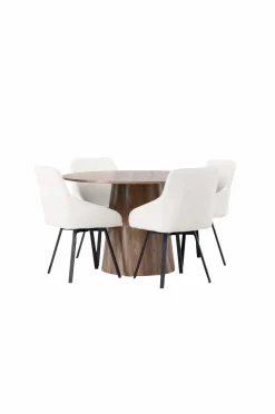 Venture Home Spisegruppe Lanzo med 4 stole Rosie