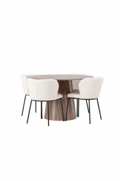 Venture Home Spisegruppe Lanzo med 4 stole Edina