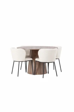 Venture Home Spisegruppe Lanzo med 4 stole Edina