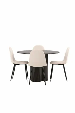 Venture Home Spisegruppe Olivia med 4 stole Polar