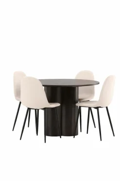 Venture Home Spisegruppe Olivia med 4 stole Polar