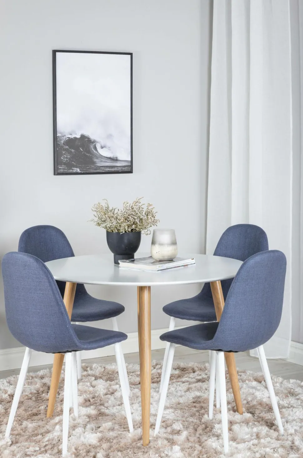 Venture Home Spisegruppe Plaza med stole Polar