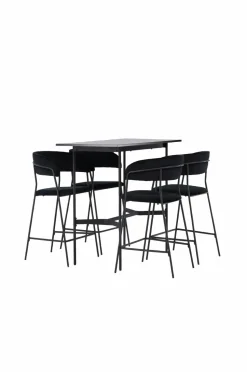 Venture Home Spisegruppe Rax med 4 stole Lui