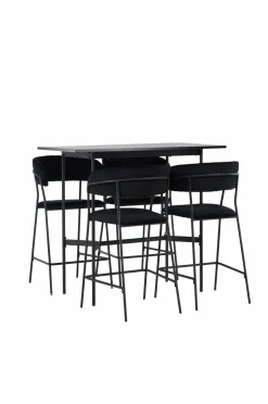 Venture Home Spisegruppe Rax med 4 stole Lui