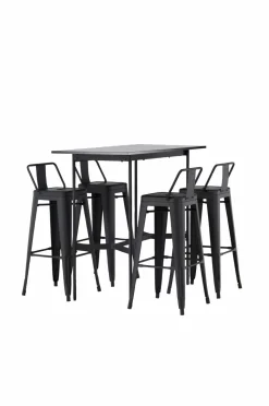 Venture Home Spisegruppe Rax med 4 stole Tempe