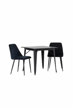 Venture Home Spisegruppe Tempe med 2 stole Night