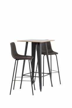 Venture Home Spisegruppe Tempe med 2 stole Alexi