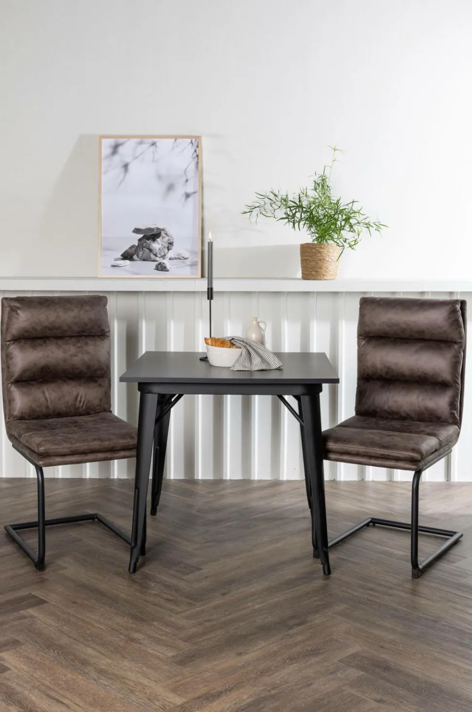 Venture Home Spisegruppe Tempe med 2 stole Zizo