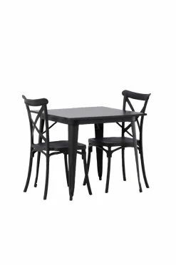 Venture Home Spisegruppe Tempe med 2 spisebordsstole Crosett