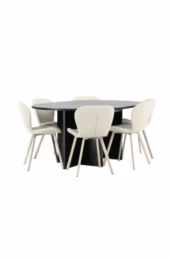 Venture Home Strada-spisebord med Lilja-stol