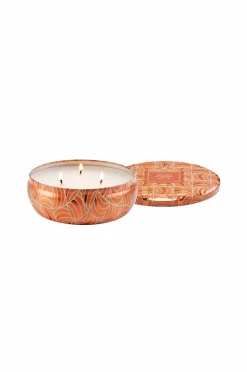 Voluspa Spiced Pumpkin Latte 3-Wick Tin Candle 40H